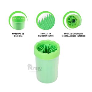 Limpiador Practico para Perros en Verde Y+Papel de Regalo