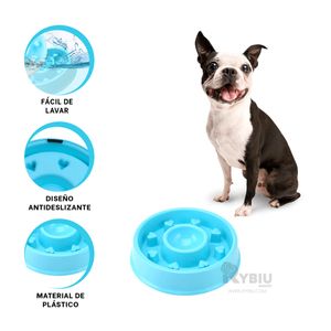 Plato Util Circular de Color Celeste Y+Agendita