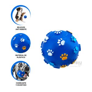 Pelota de Plastico en Azul Talla L Y+Papel de Regalo