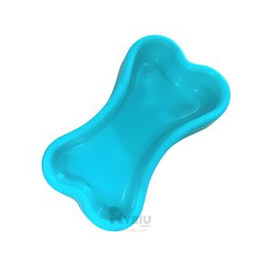 Plato Ergonomico y Util de Color Celeste Y+Papel de Regalo