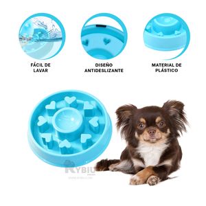Plato Desestresante Circular en Celeste Y+Papel de Regalo