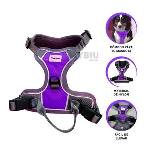 Pechera Adaptable para Pasear Can M Morado Y+Stickers