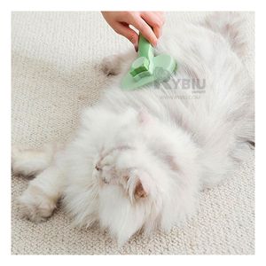 Cepillo Ergonomico para Gatos Verde Y+Papel de Regalo