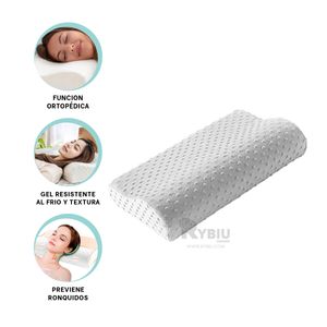 Almohada de Cuello Ortopedica Color Blanco Y+Papel de Regalo