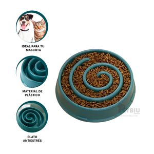 Plato Desestresante de Espiral en Verde Y+Papel de Regalo