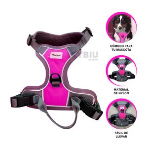 Arnes para Pasear Perritos en Parques Fucsia Y+Agendita