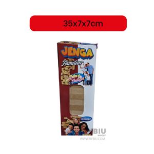 Jenga Familiar de Desafio de 48 Piezas de Color Madera