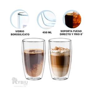 Vaso Resistente al Calor y Frio en Transparente