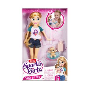 Muñeca Sparkle Girlz Babysitter Set