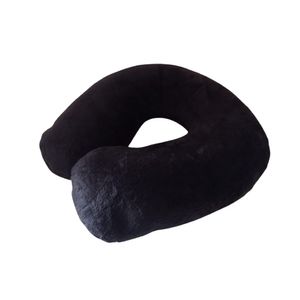 Almohada Cojin Para Cuello En U Con Bolitas Viscoelásticas negro