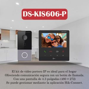 Videoportero Ip Wifi Ds Kis606 Hikvision Full Hd 3 Anexos Ip Llamada Aplicativo
