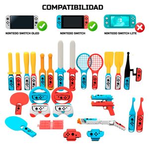 Superkit De Accesorios 30 En 1 Para Nintendo Switch Fat y Oled