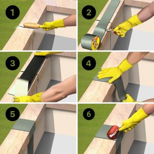 Cinta autoadhesiva impermeable Sika Multiseal S Aluminio 10cmx10m