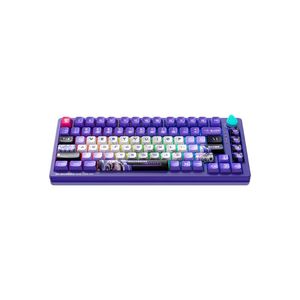 Teclado Gamer Machenike K600T B82 Tri-Mode Edicion Violet Rgb-Linear Switch Green