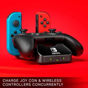 Base Cargador PowerA Para Mando Y Joy-Con Nintendo Switch