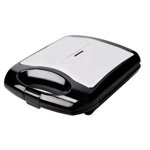 Sandwichera Blackline SW-811ST 4 Panes 1400W Negro y Plata