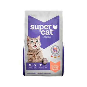 COMIDA PARA GATO ADULTO SUPERCAT SARDINA ATUN TRUCHA 15KG