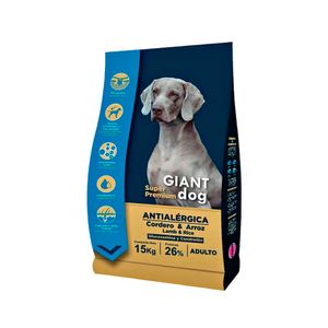 COMIDA PARA PERRO GIANT DOG SUPER PREMIUM ADULTO CORDERO 15 KG