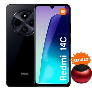 Celular XIAOMI Redmi 14C Midnight Black 4GB RAM 256GB ROM + Mini parlante