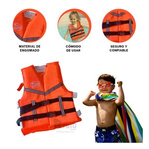 Chaleco para Pequeños en Color Anaranjado Y+Regalo Stickers