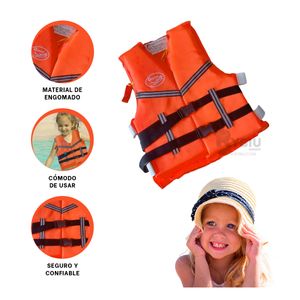 Chaleco para Infantil en Color Anaranjado Y+Papel de Regalo