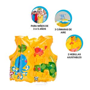 Chaleco Ergonomico y Moderno para Niños Color Amarillo