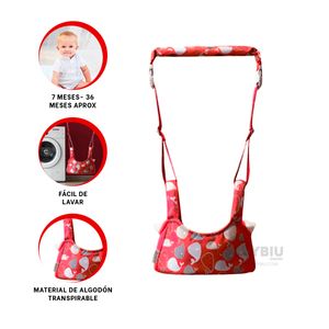 Arnes Infantil para Aprender a Caminar Rojo Y+Agendita