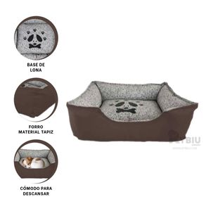 Cama para Perro Talla L de Color Marron