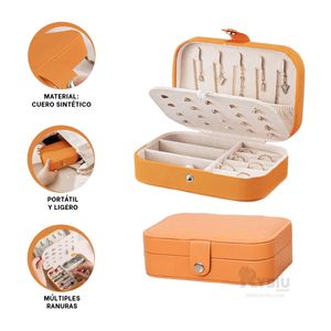 Joyero Compacto en Color Naranja Y+Stickers
