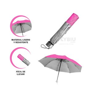 Sombrilla Moderna e Innovadora de Fucsia Y+Regalo Stickers