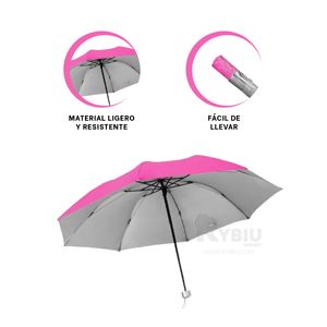 Sombrilla Util y Funcional de Color Fucsia Y+Papel de Regalo