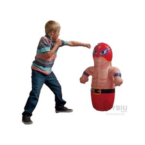 Porfiado con Diseño de Luchador de Color Rojo Y+Stickers