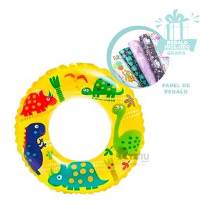 Flotador Kids Resistente en Color Amarillo Y+Papel de Regalo