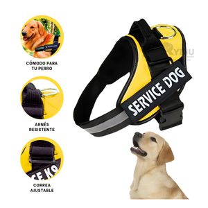 Arnes Pechera Service Dog Talla M Coloracion en Amarillo