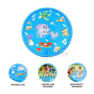 Piscina de Material Resistente en Azul Y+Regalo Stickers