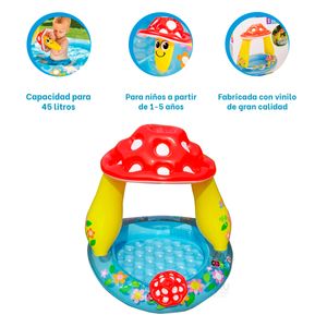 Piscina Fuerte de Forma Honguito Multicolor Y+Agendita