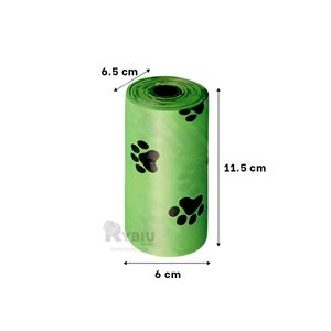 Bolsa de Desecho Biodegradable Pet de Color Verde