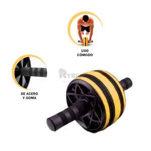 Rueda para Ejercitarse en Tono Amarillo Y+Papel de Regalo