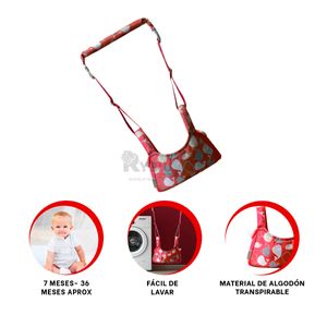 Arnes Caminador Primeros Pasos en Rojo Y+Papel de Regalo