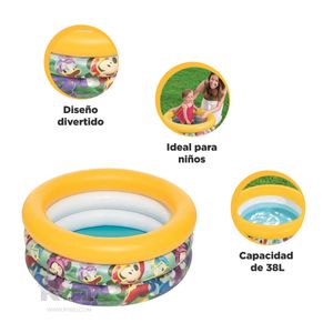 Pileta Amplia y Resistente en Multicolor Y+Ligas de Regalo