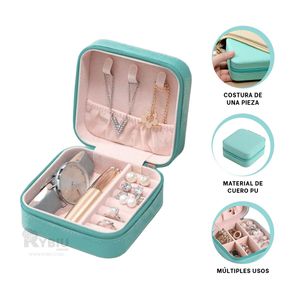 Mini Organizador de Joyas en Color Verde Y+Papel de Regalo
