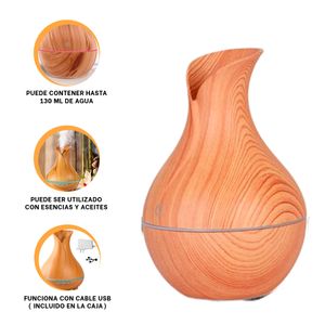 Difusor Aromatico en Madera Claro Y+Papel de Regalo