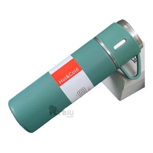 Termo Portatil de Acero en Color Verde Y+Agendita