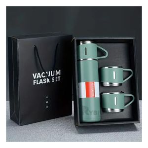 Termo Diseño Termico en Coloracion Verde Y+Papel de Regalo