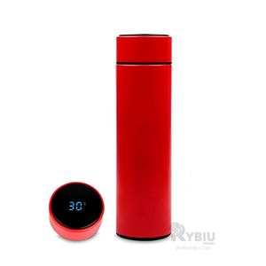 Termo Innovador y Digital Inteligente para Te 500ml Rojo