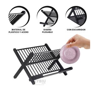 Soporte Moderno para Vajilla Negro Y+Post-it adhesivos