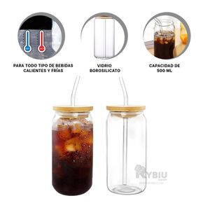 Vaso para Bebidas Frias en Estilo Recto 500ml Y+Agendita