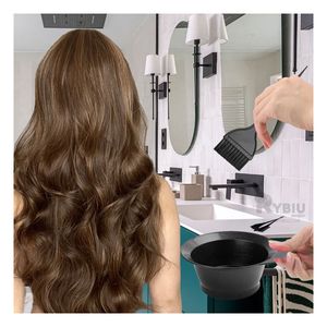 Brochas y Envase para Teñir Cabello Negro Y+Papel de Regalo