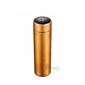 Termo Resistente Digital Dorado 500ml Y+Papel de Regalo