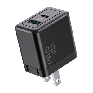 Cargador de Pared 30W USB-A + USB-C Negro Maxell